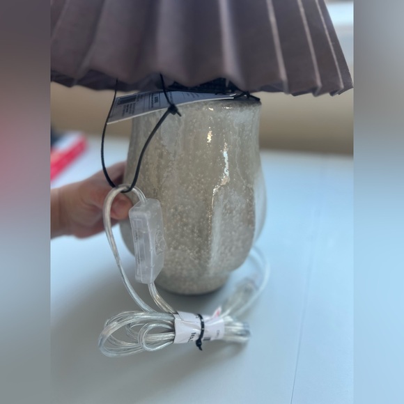 Ceramic with Brown Knife Pleat Shade Accent
Table Lamp Sour Cream-Hearth & Hand™ - Picture 11 of 14